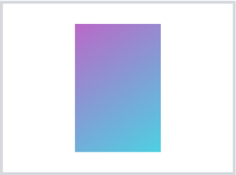 Un rectangle vertical rempli d'un dégradé du rose au bleu.